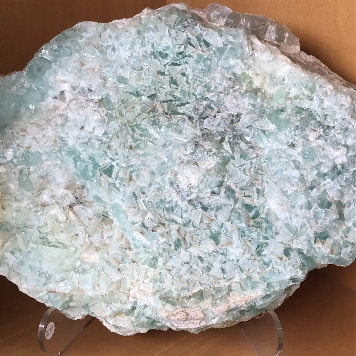 Green Fluorite Crystal Slab Specimen Large