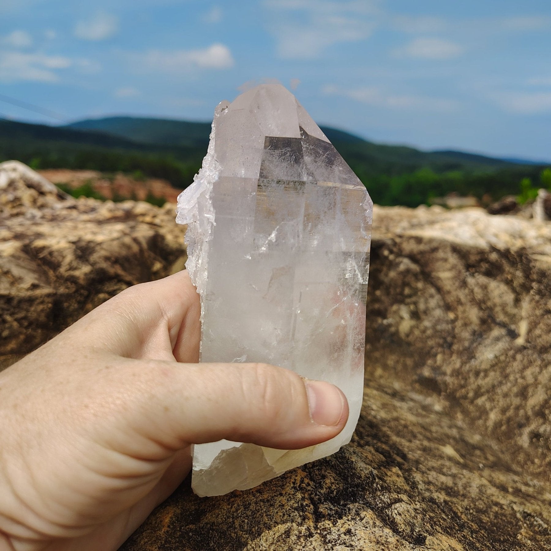 This is the left side of this large Quartz crystal
