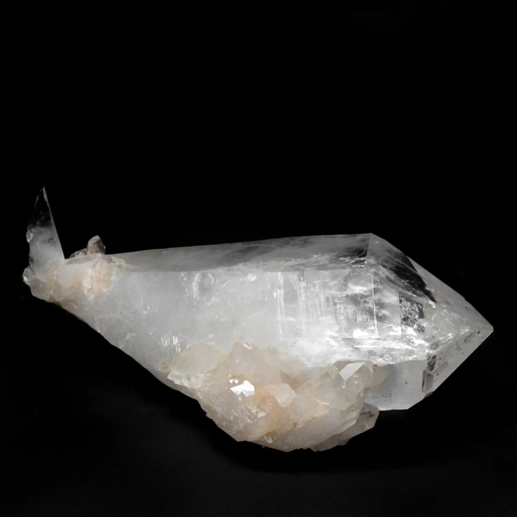 Large Quartz Crystal Point Self-Healed