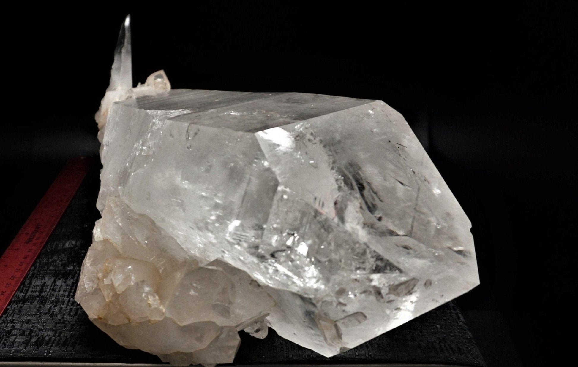 Large Quartz Crystal Point Self - Healed