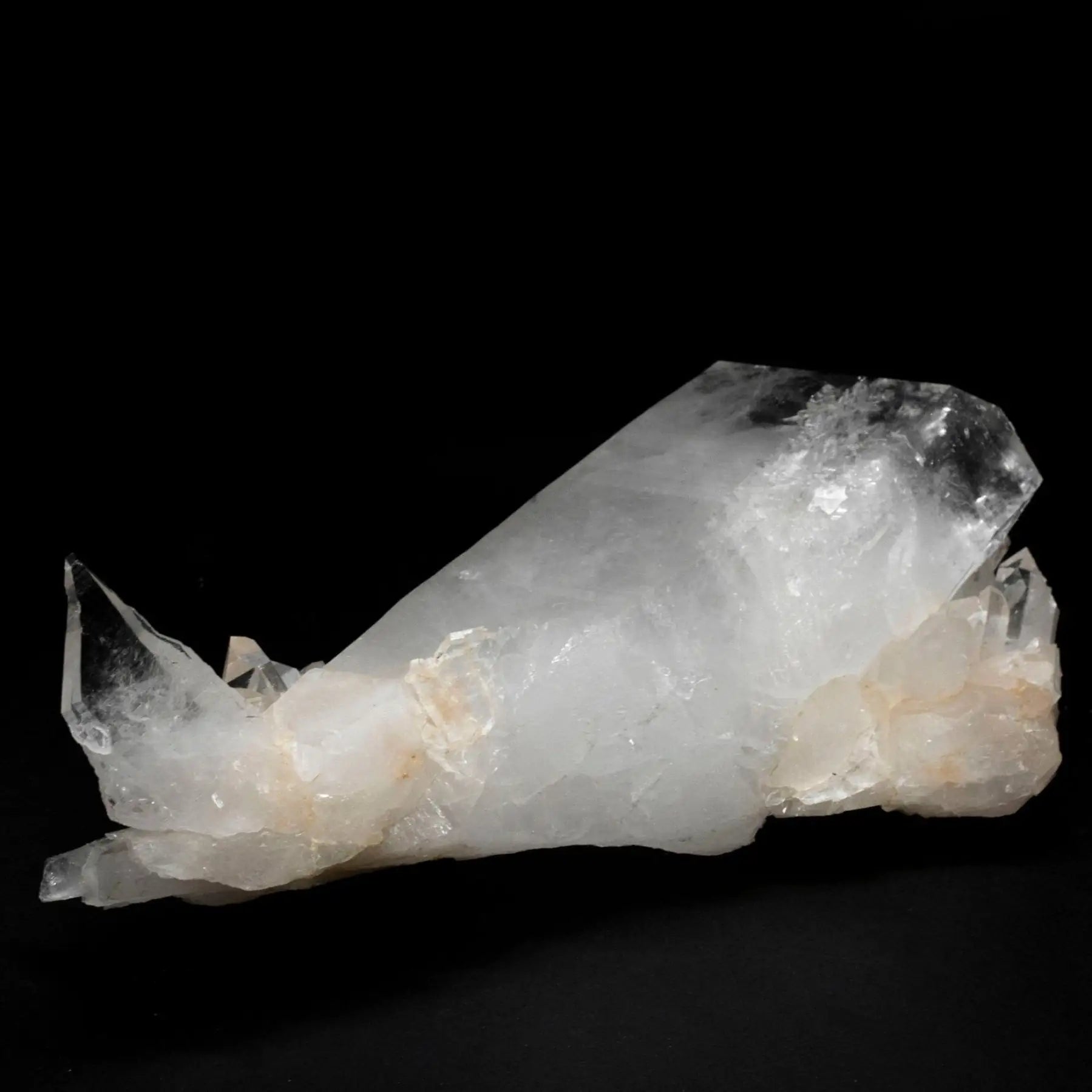 Large Quartz Crystal Point Self-Healed