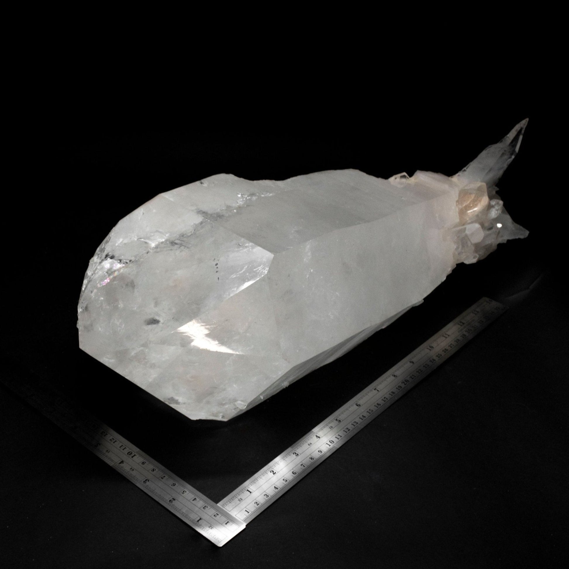 Large Quartz Crystal Point Self - Healed