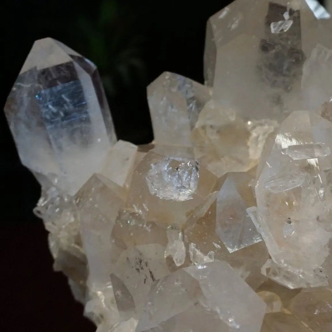 Huge Arkansas Clear Crystal Cluster Poolside Decor