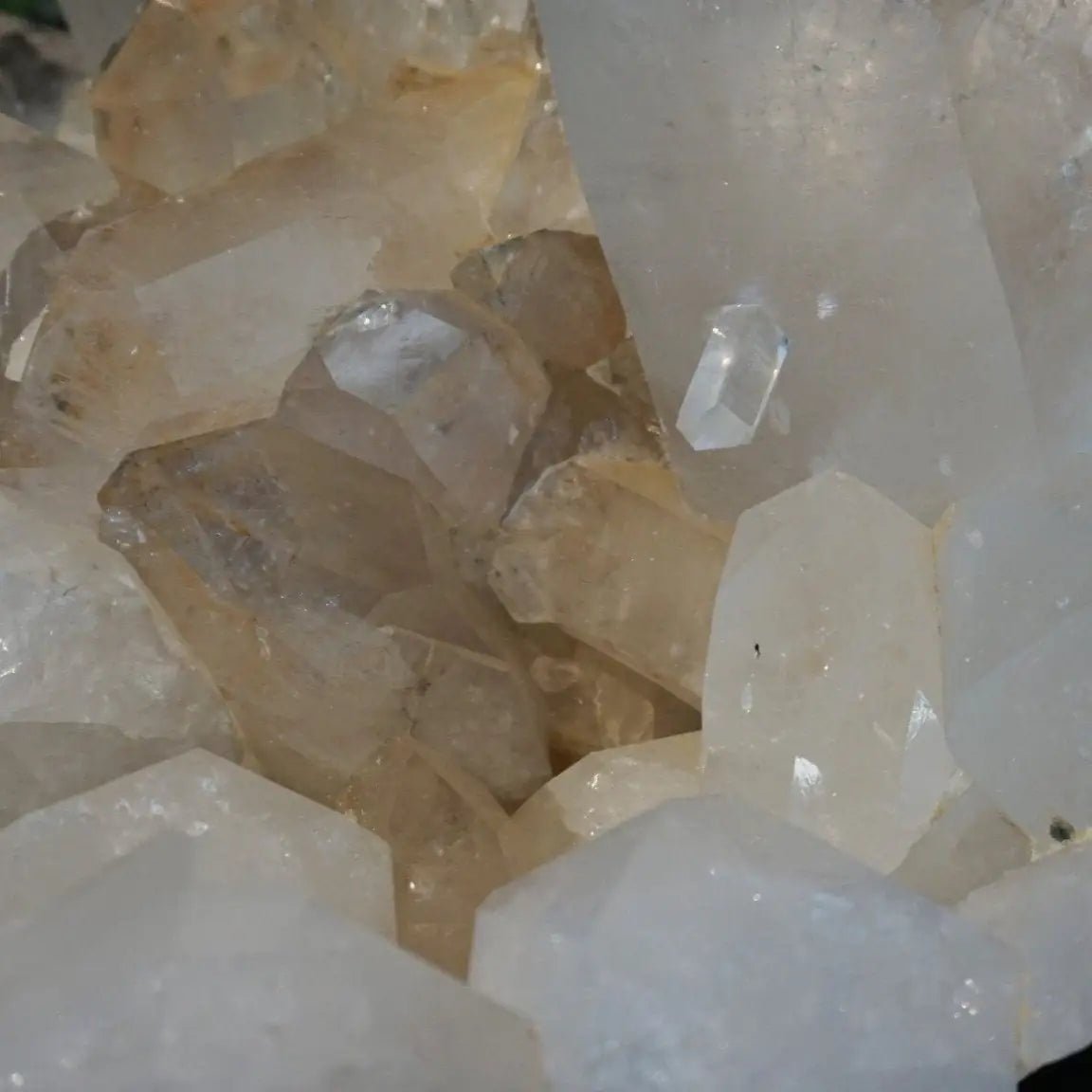 Huge Arkansas Clear Crystal Cluster Poolside Decor