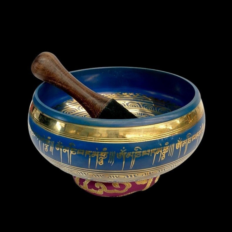 Large Singing Bowl Chakra Symbols Instrument Meditation