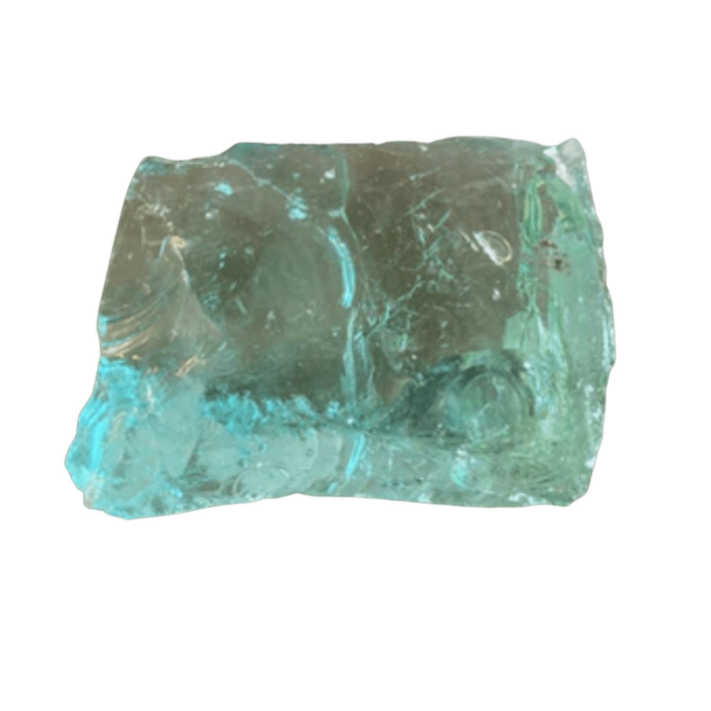 Large Slag Glass Chunks Cullet Glass Sold In Bulk Blue Green Recycled Glass For Landscaping