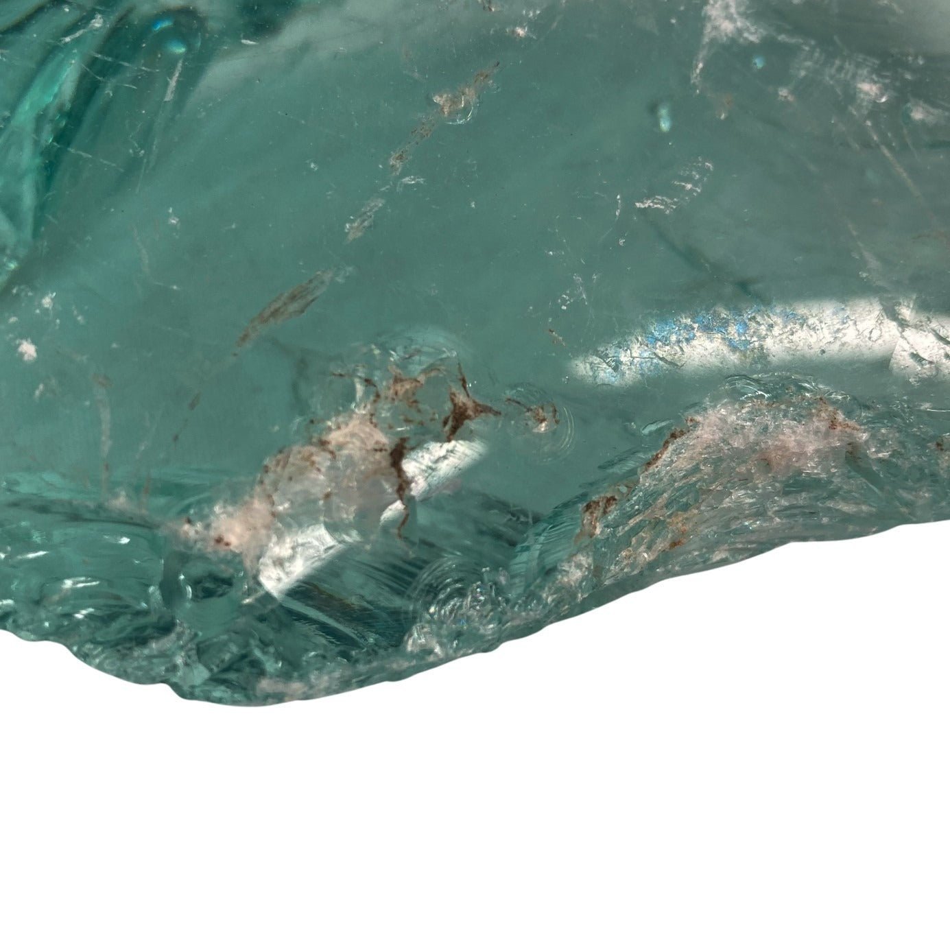 Large Slag Glass Chunks Cullet Glass Sold In Bulk Blue Green Recycled Glass For Landscaping