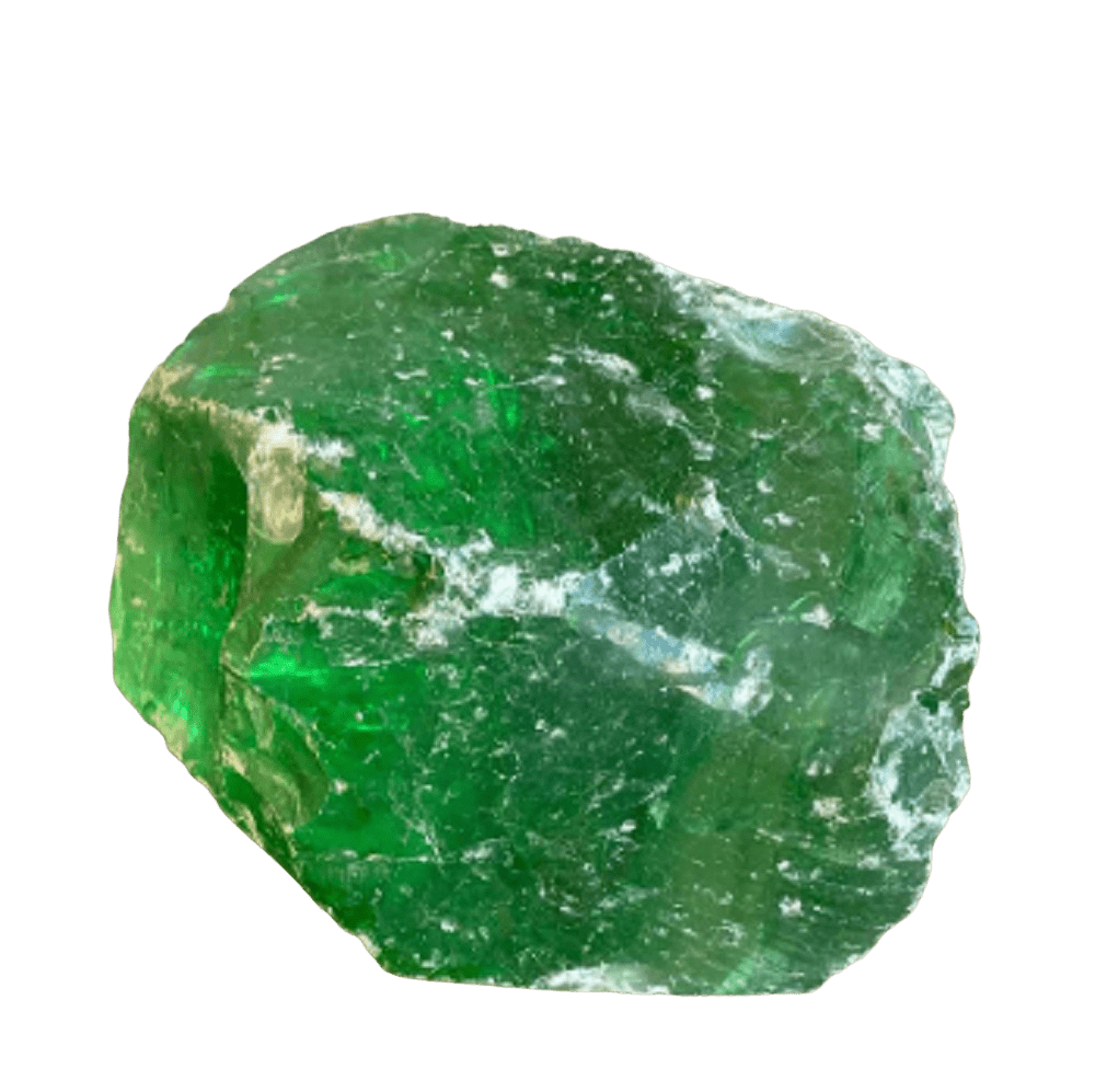 Large Slag Glass Chunks Cullet Glass Sold In Bulk Dark green