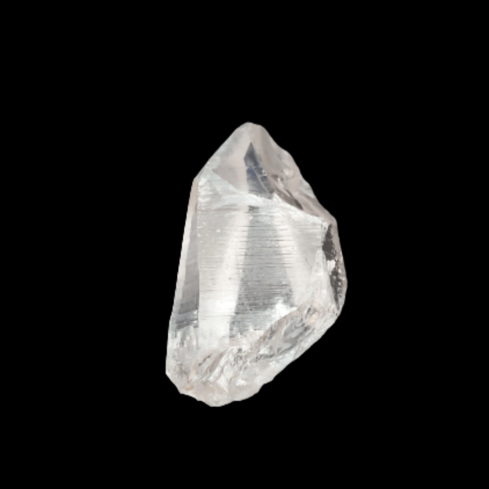 Lemurian Crystal Point Prominent Ladder Lines