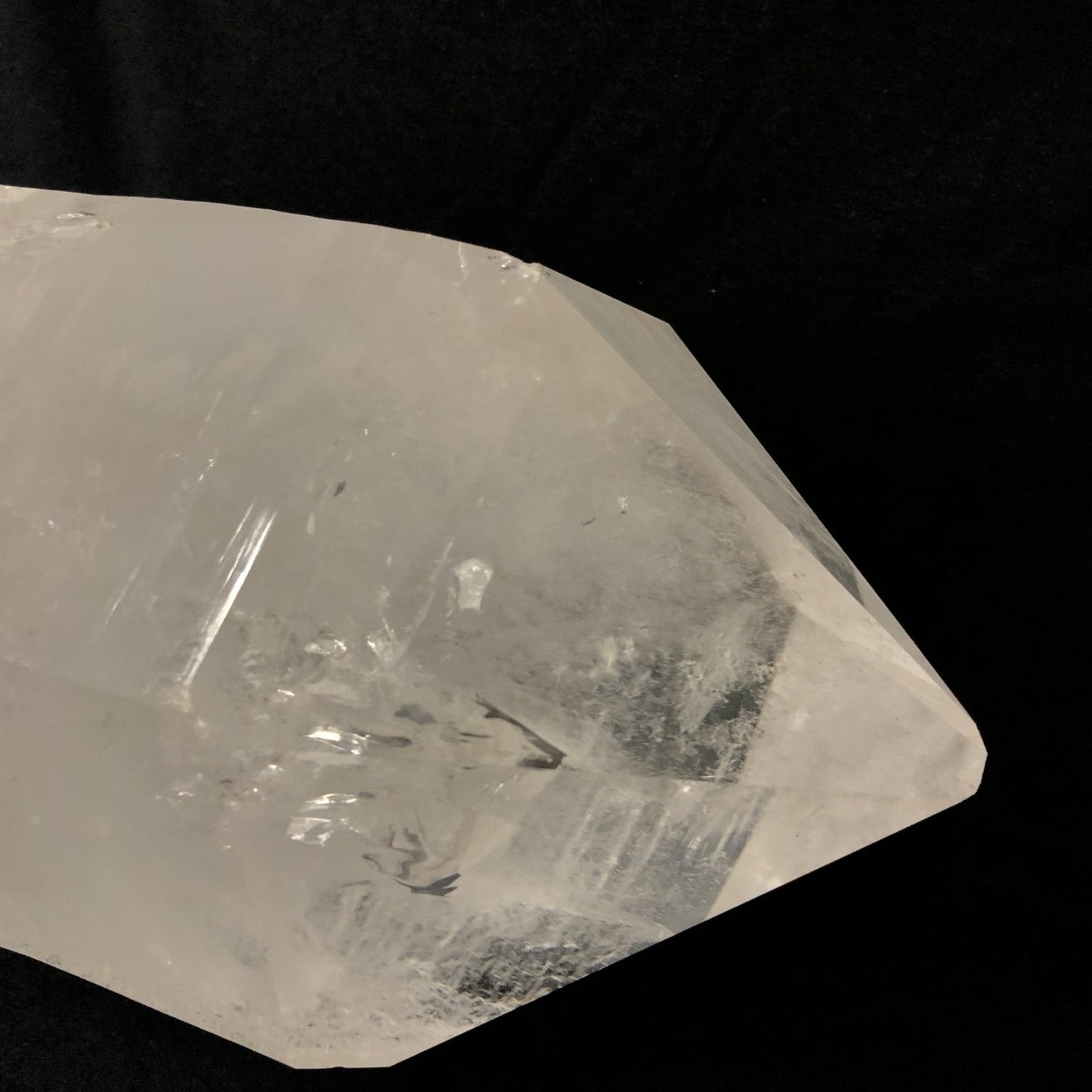 Long Crystal Point 12 Inch Clarity Is Clear Point To Opaque Base