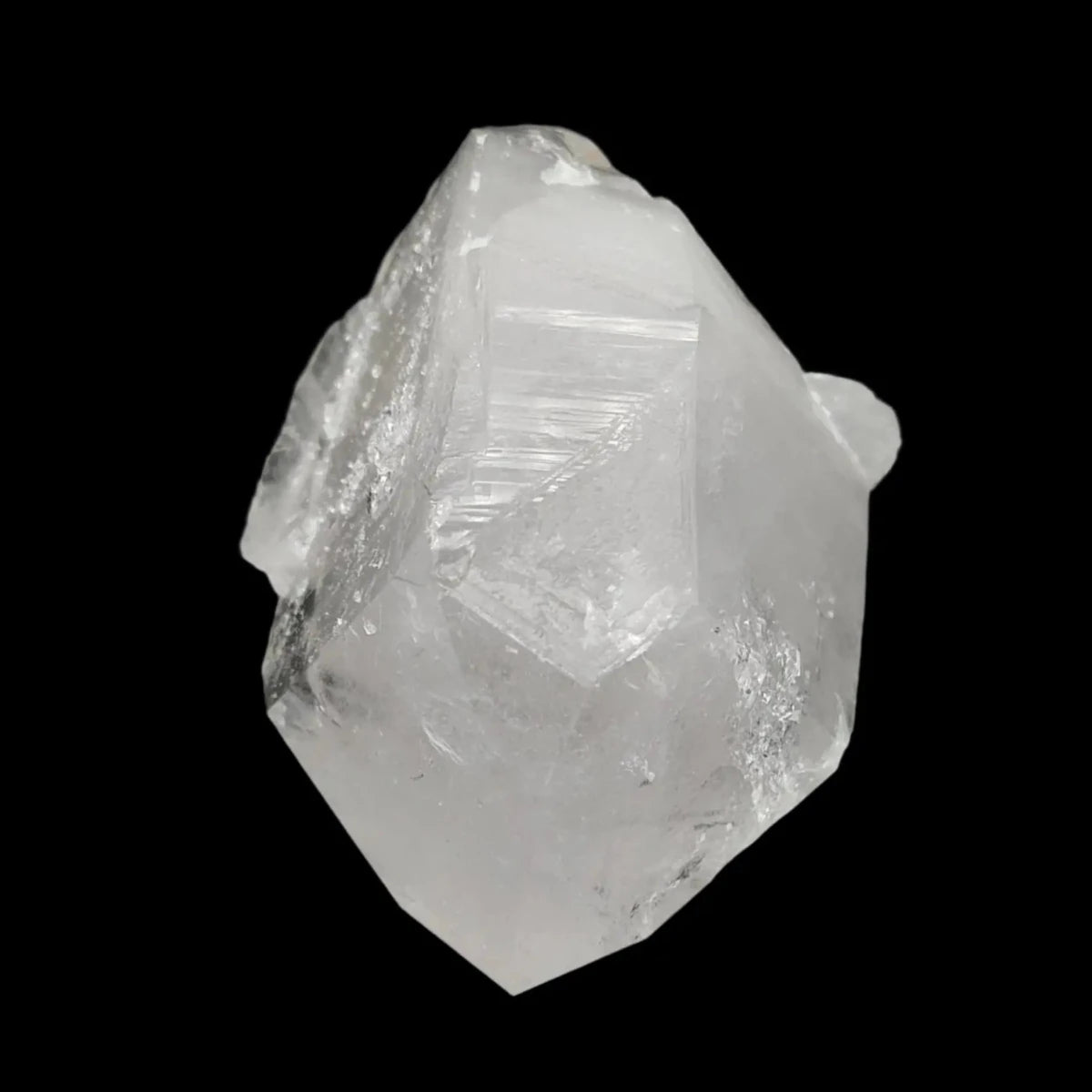 This is the front side of this double terminated Quartz point