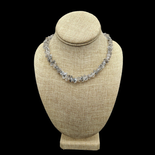 This is a picture of this salt and pepper Herkimer diamond necklace