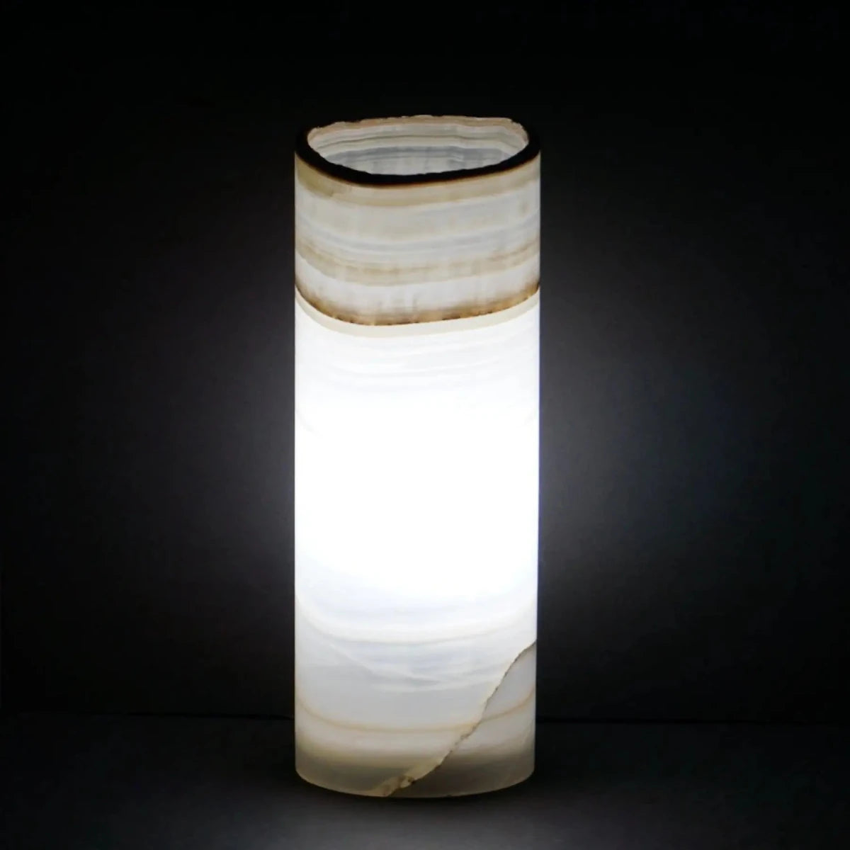 Mexican Onyx Lamp Cylinder Table Lamp Stone Lamps For Sale