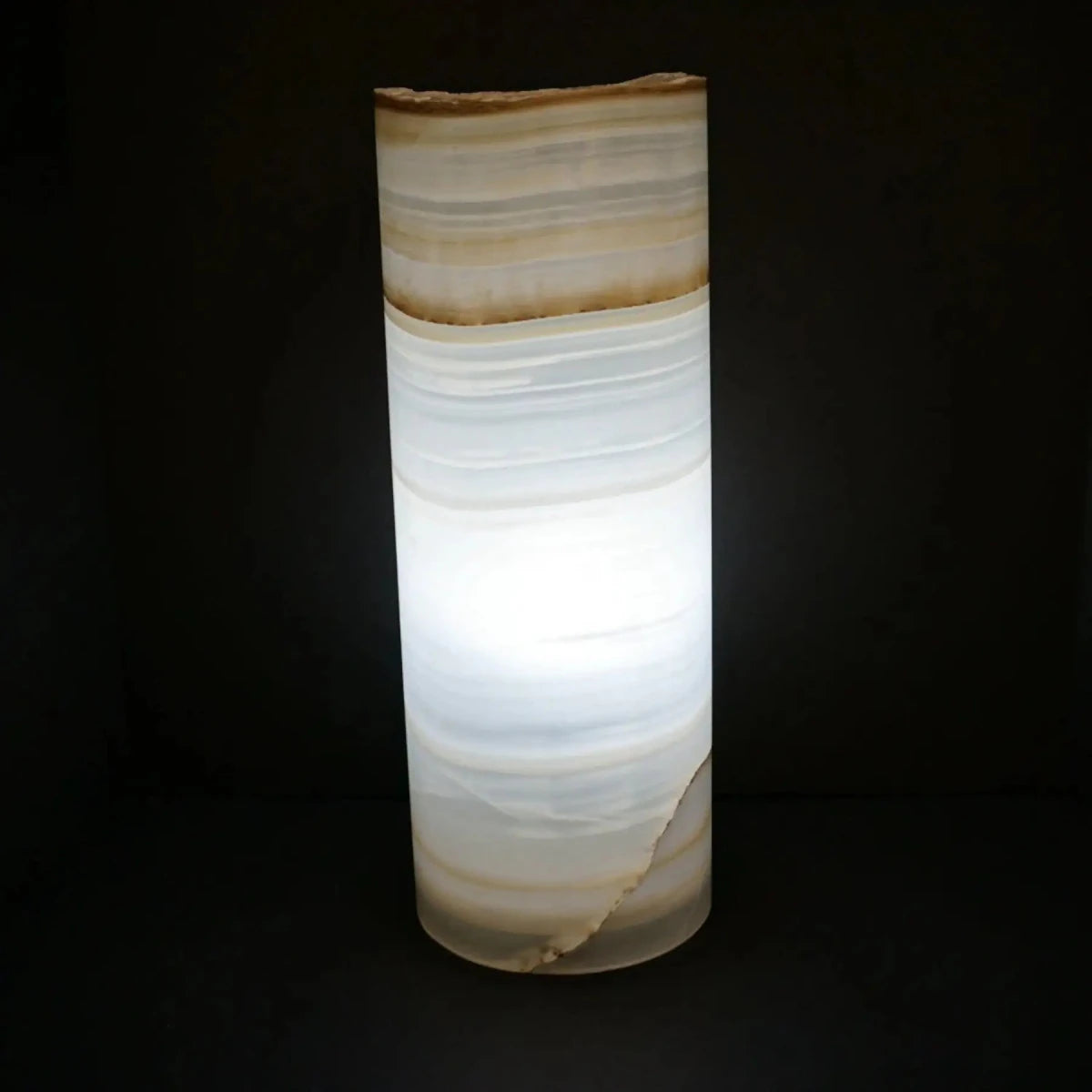 Mexican Onyx Lamp Cylinder Table Lamp Stone Lamps For Sale
