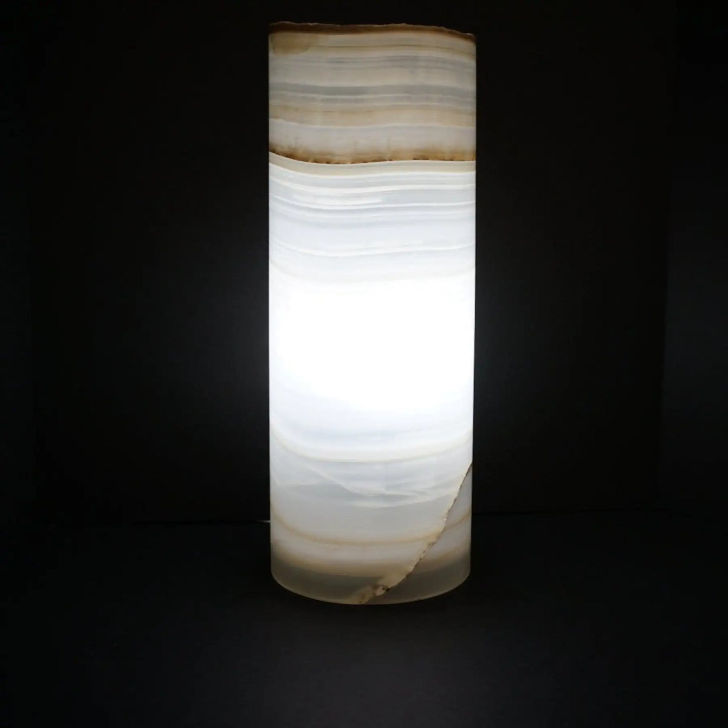 Mexican Onyx Lamp Cylinder Table Lamp Stone Lamps For Sale