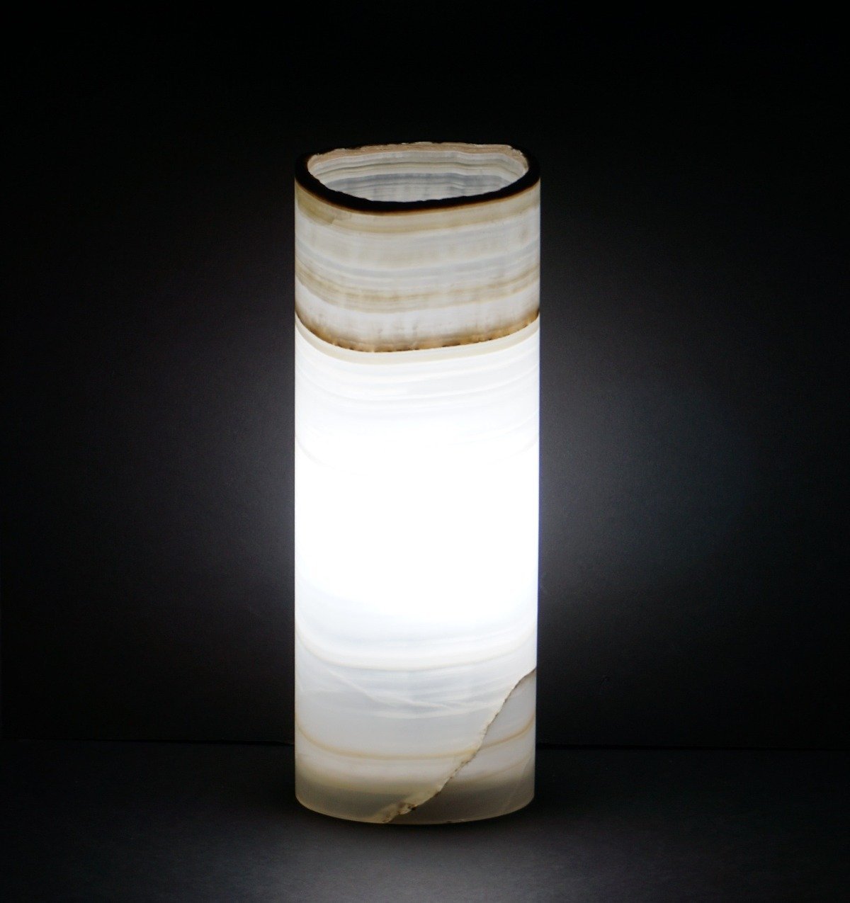 Mexican Onyx Lamp Cylinder Table Lamp Stone Lamps For Sale