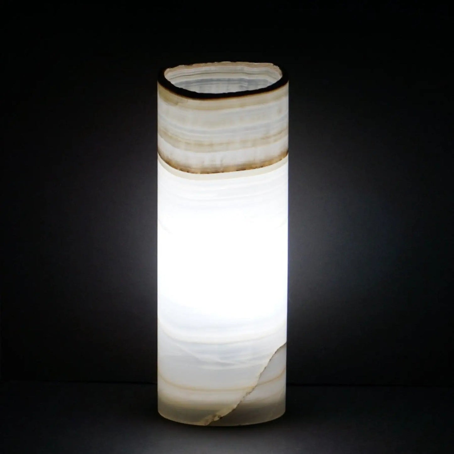 Mexican Onyx Lamp Cylinder Table Lamp Stone Lamps For Sale
