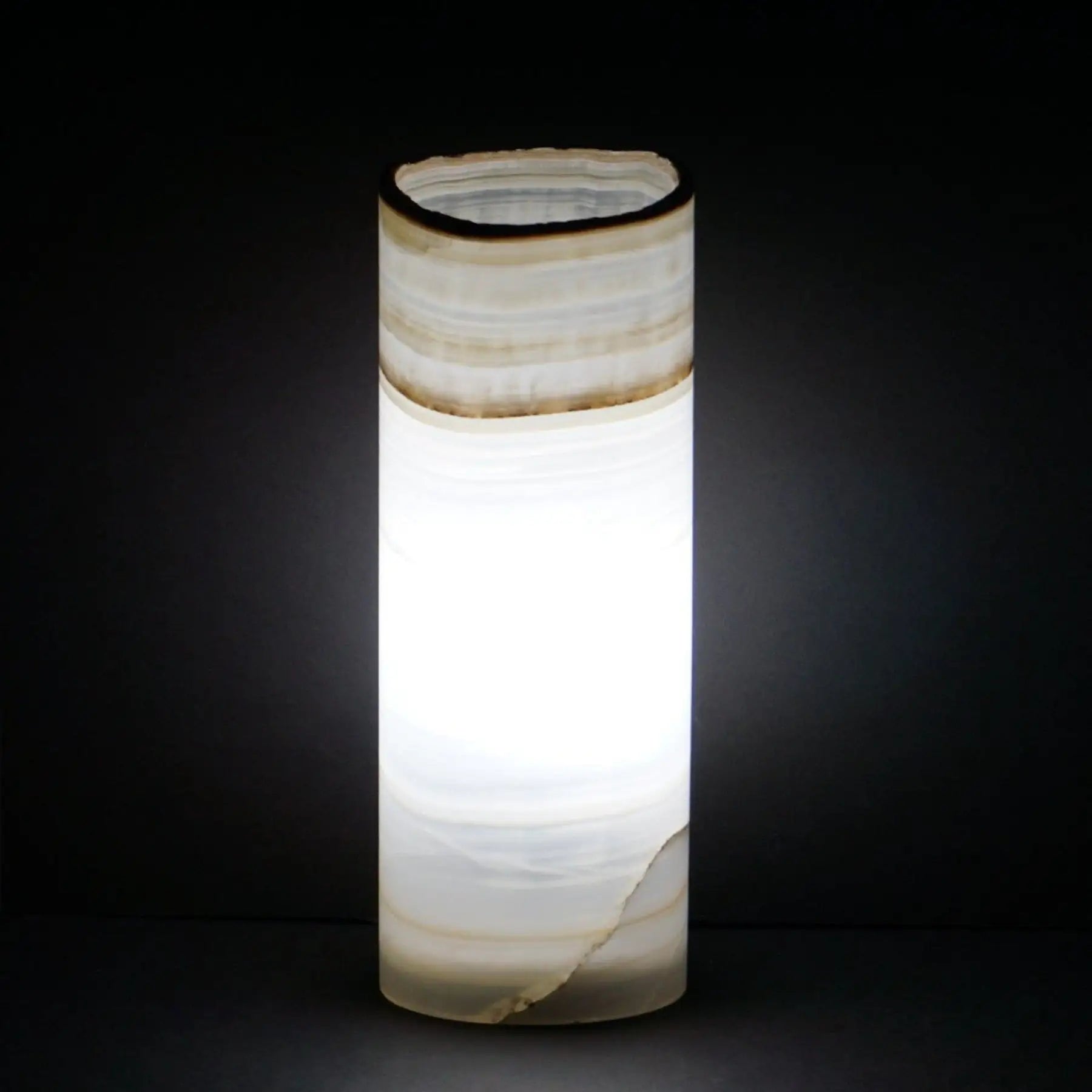Mexican Onyx Lamp Cylinder Table Lamp Stone Lamps For Sale