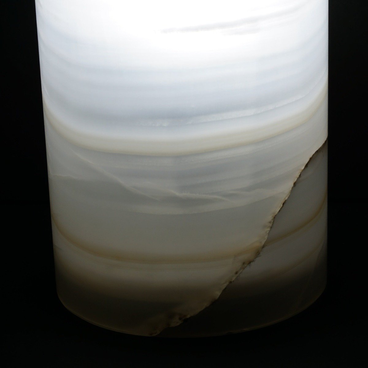 Mexican Onyx Lamp Cylinder Table Lamp Stone Lamps For Sale