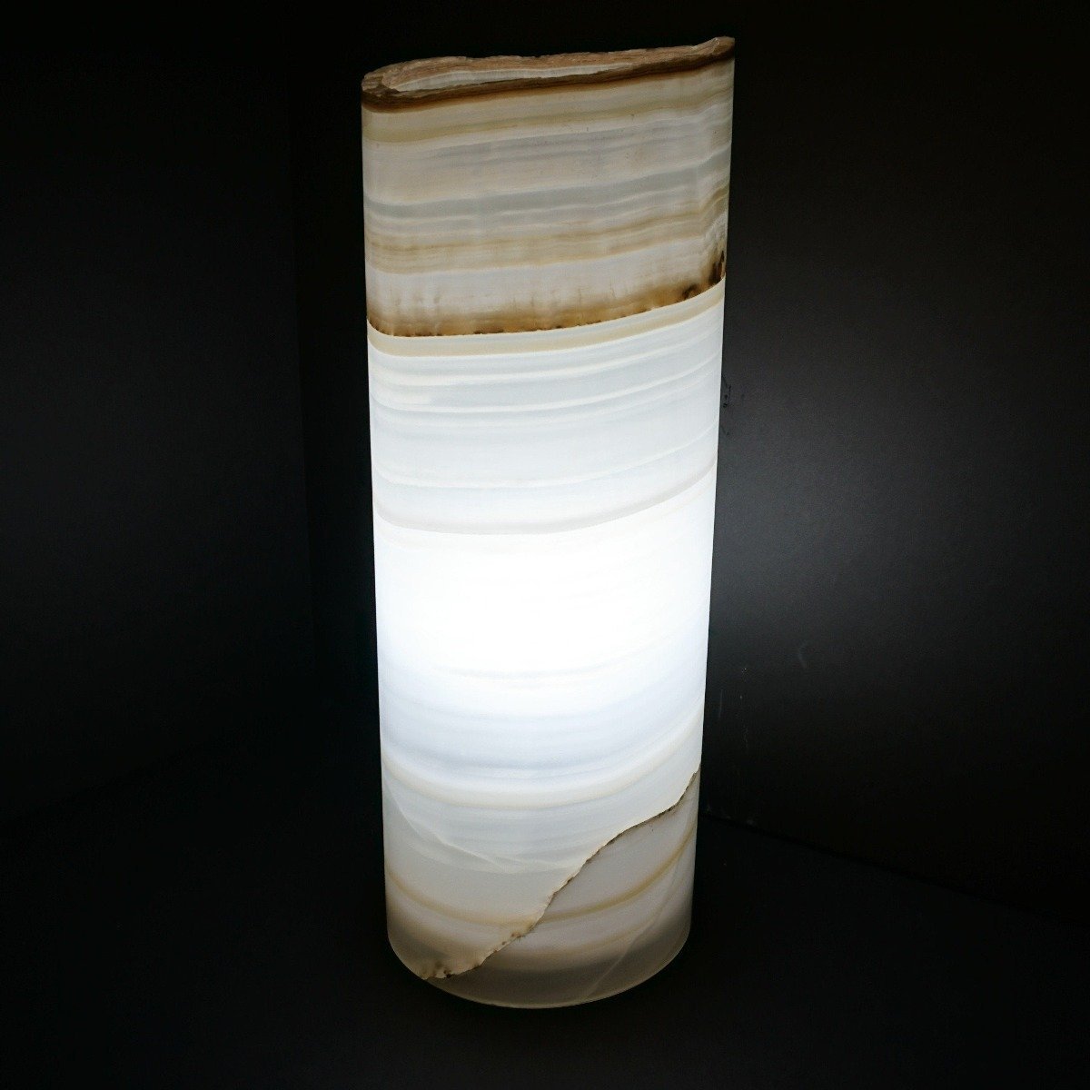 Mexican Onyx Lamp Cylinder Table Lamp Stone Lamps For Sale