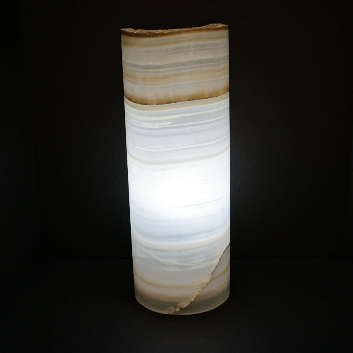 Mexican Onyx Lamp Cylinder Table Lamp Stone Lamps For Sale