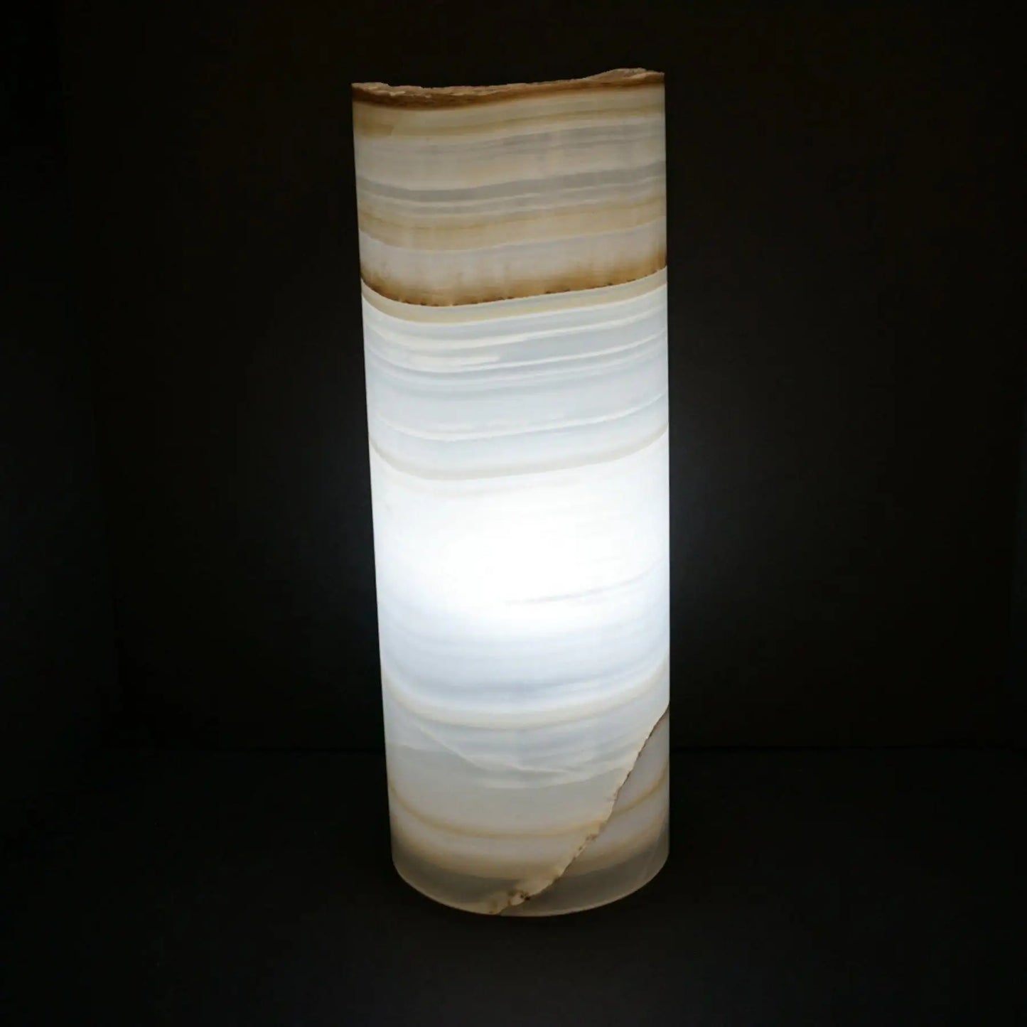 Mexican Onyx Lamp Cylinder Table Lamp Stone Lamps For Sale