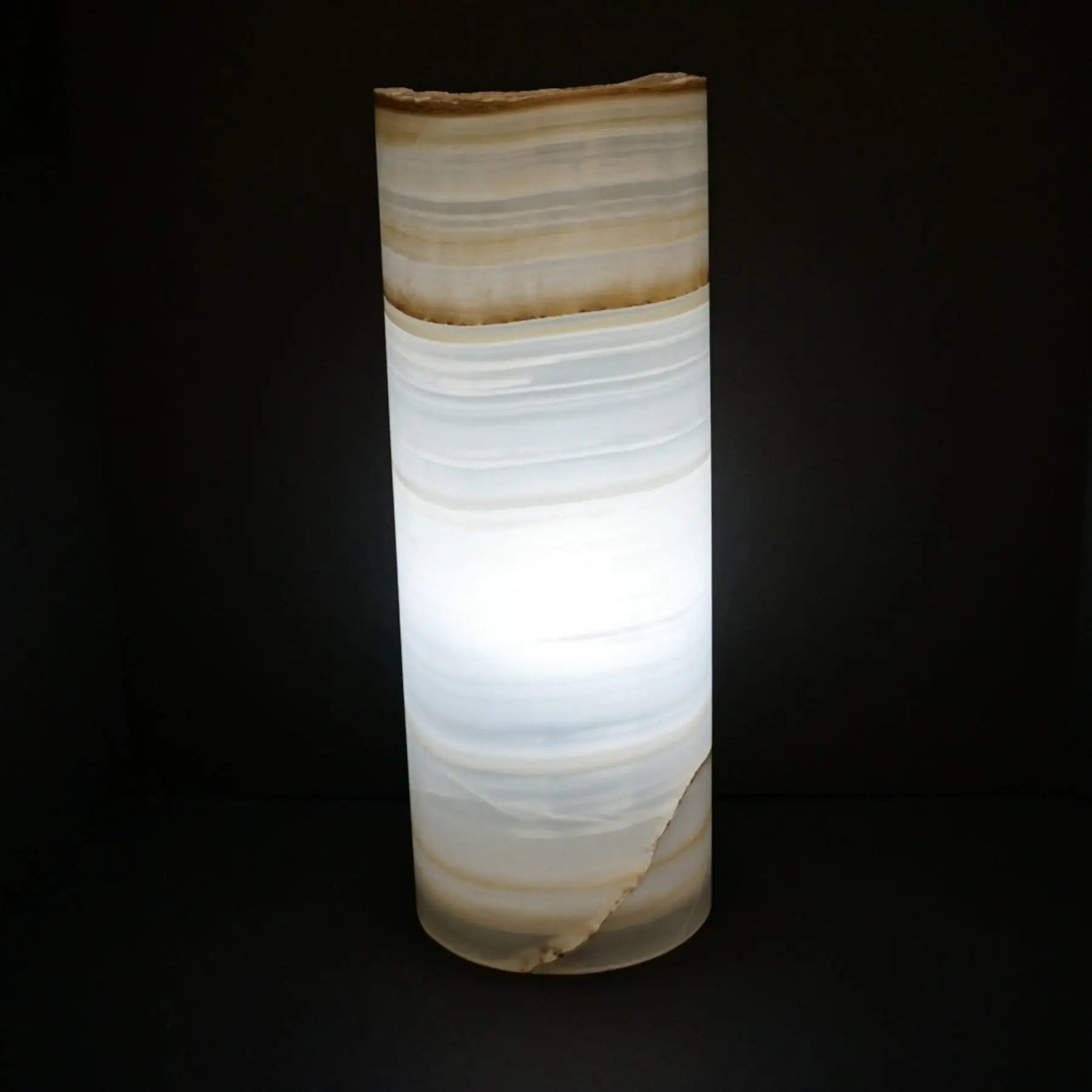 Mexican Onyx Lamp Cylinder Table Lamp Stone Lamps For Sale