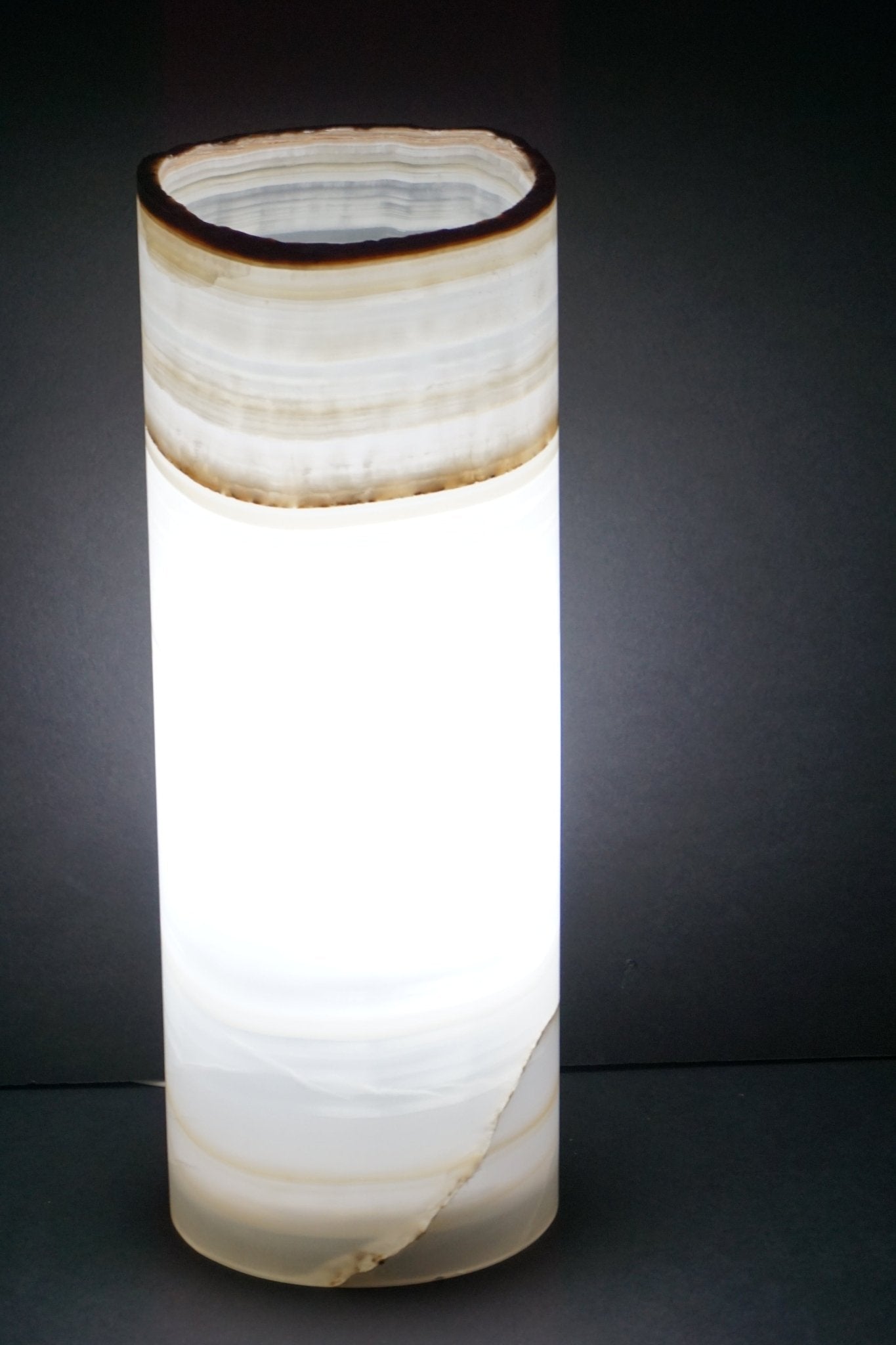 Mexican Onyx Lamp Cylinder Table Lamp Stone Lamps For Sale