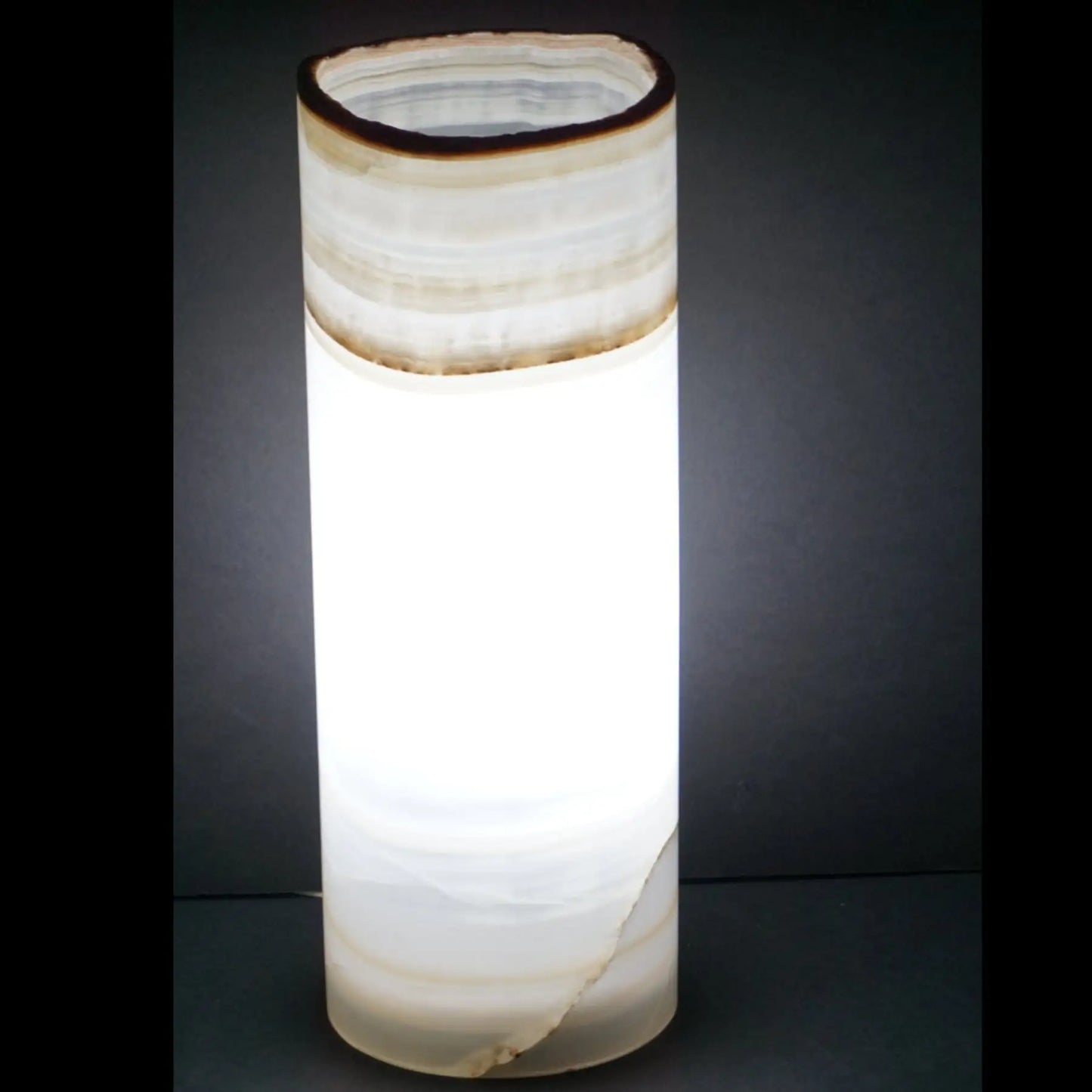 Mexican Onyx Lamp Cylinder Table Lamp Stone Lamps For Sale