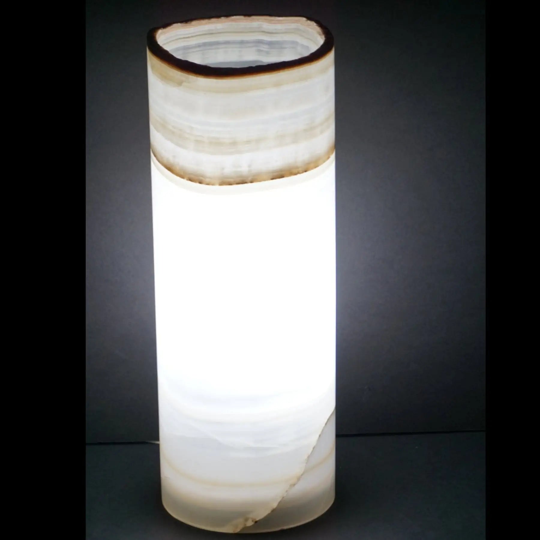 Mexican Onyx Lamp Cylinder Table Lamp Stone Lamps For Sale