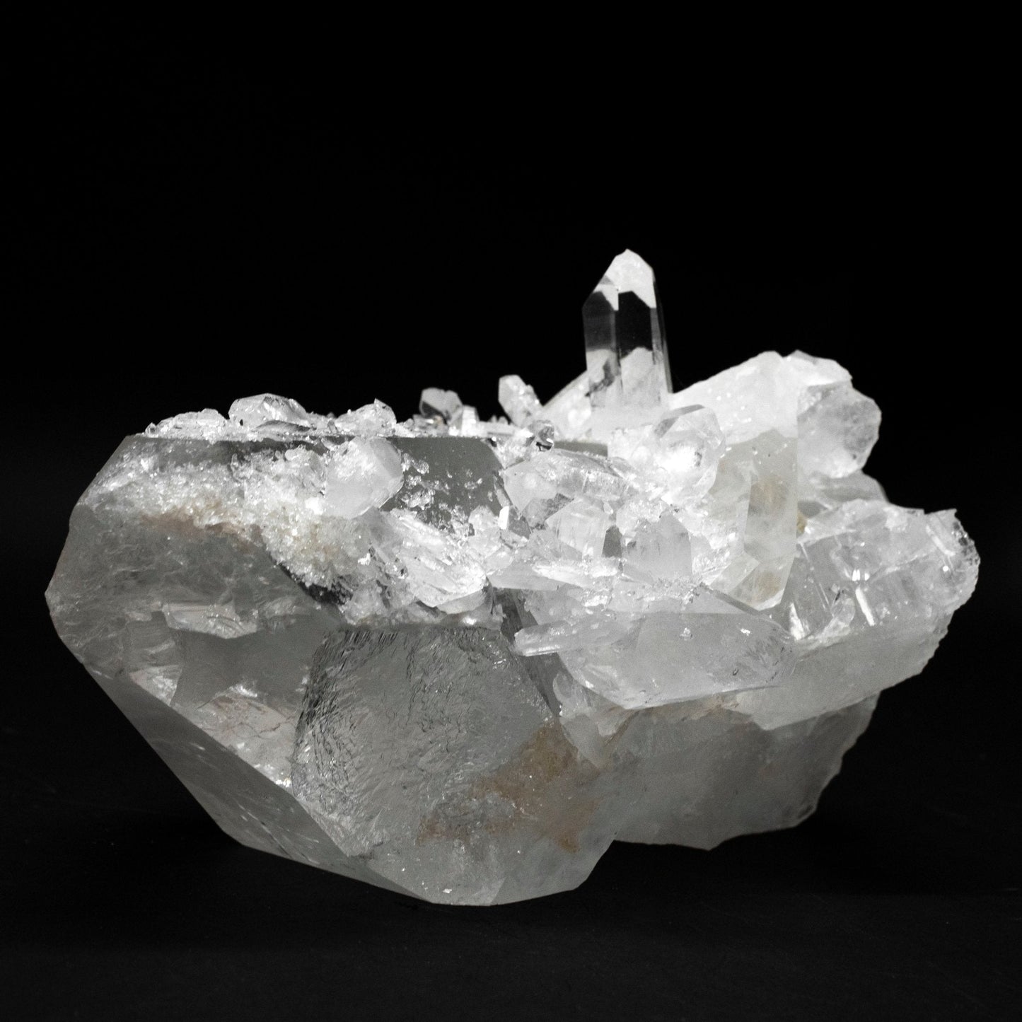 Minerals Quartz Clear Cluster Of Crystals