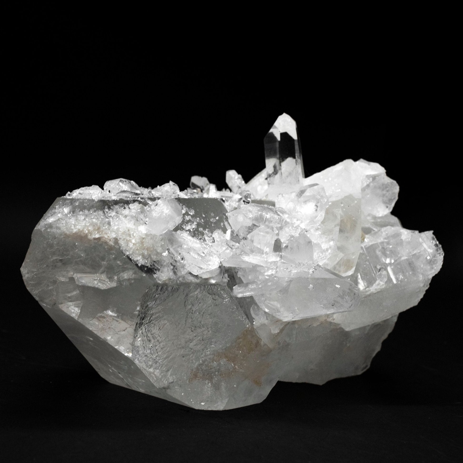 Minerals Quartz Clear Cluster Of Crystals