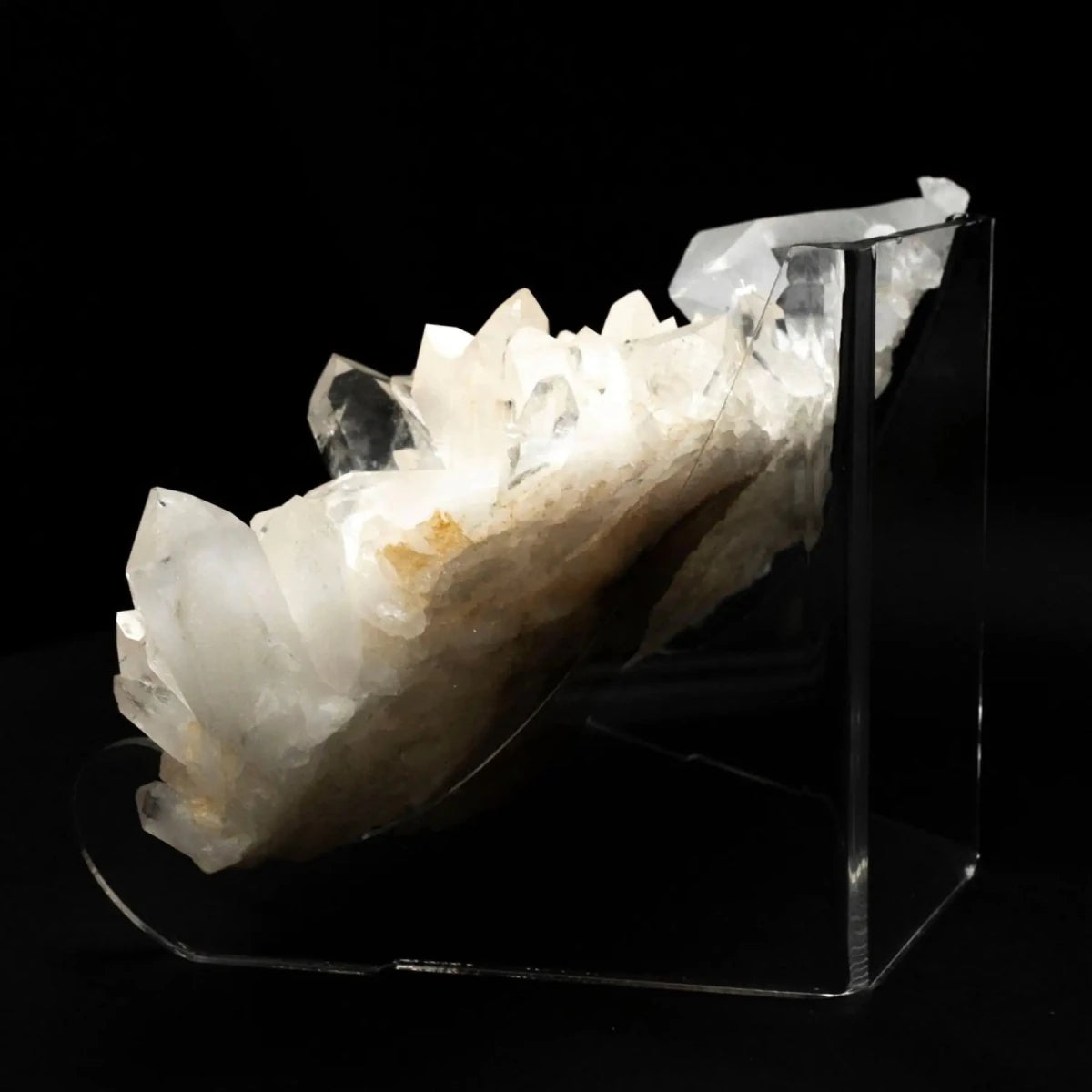 Side view Arkansas Quartz Crystal Cluster