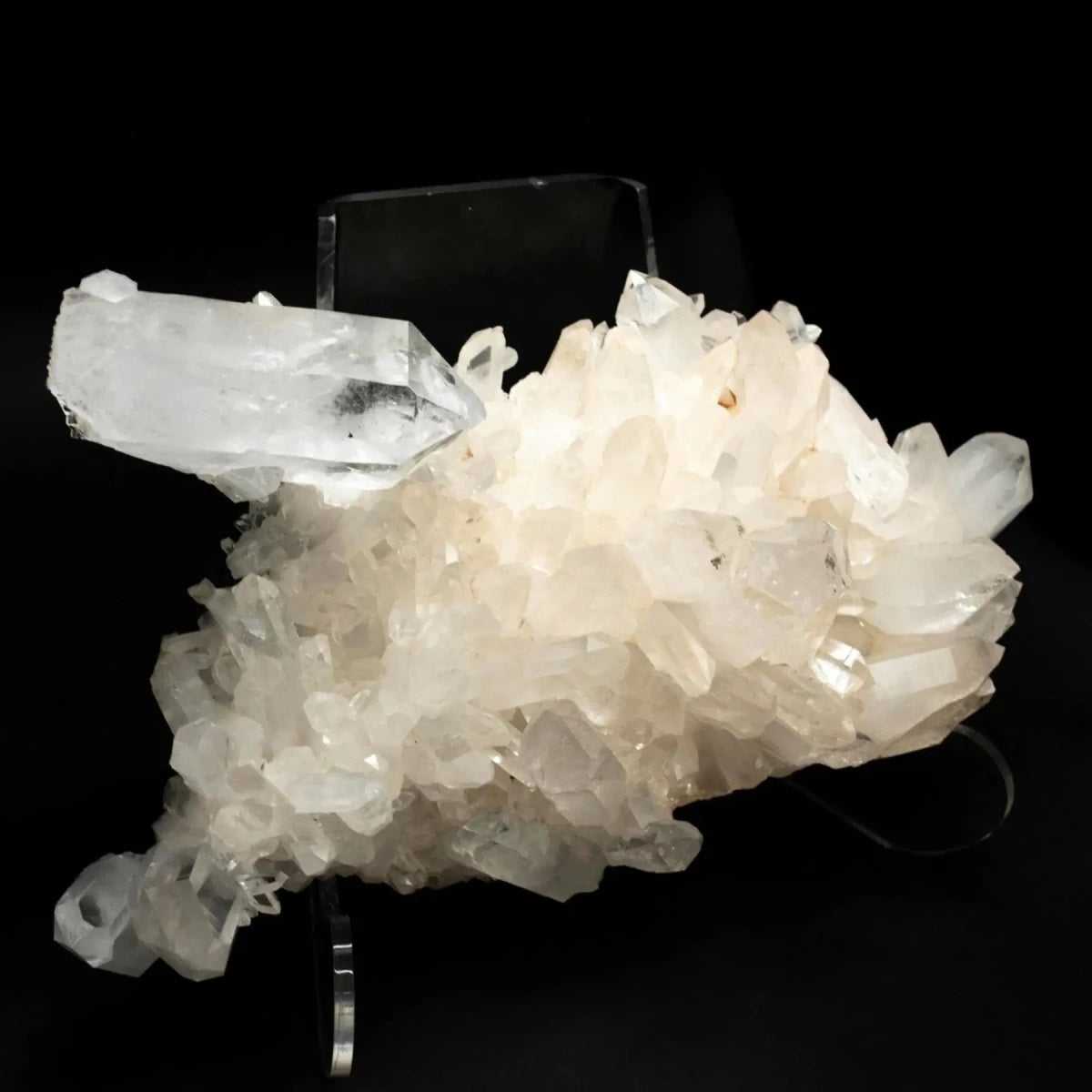 View of Largest Point on a crystal cluster