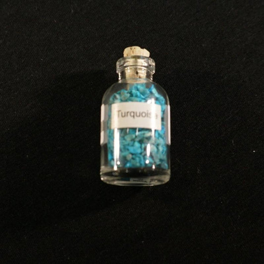 Mini Crystal Chips Bottle Blue Topaz