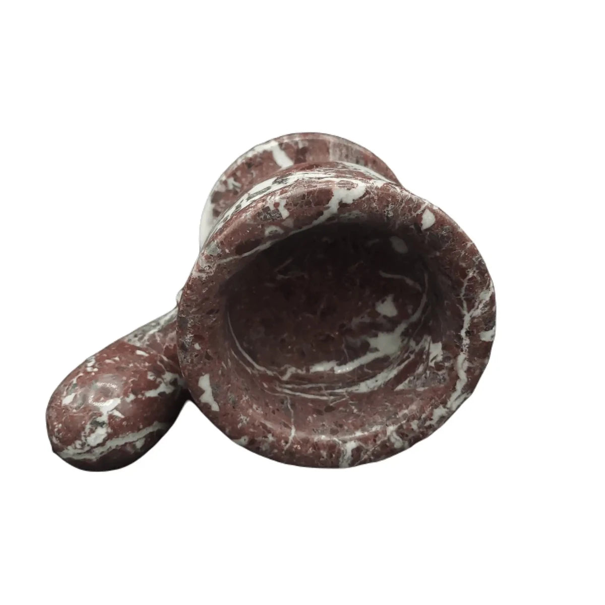 Mortar And Pestle Zebra Onyx Spice Grinder on side