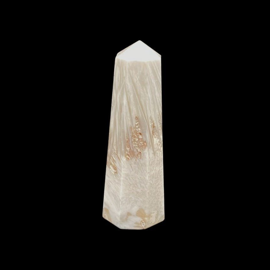 Natural And Polished Scolecite Tower Crystal Mineral Specimen