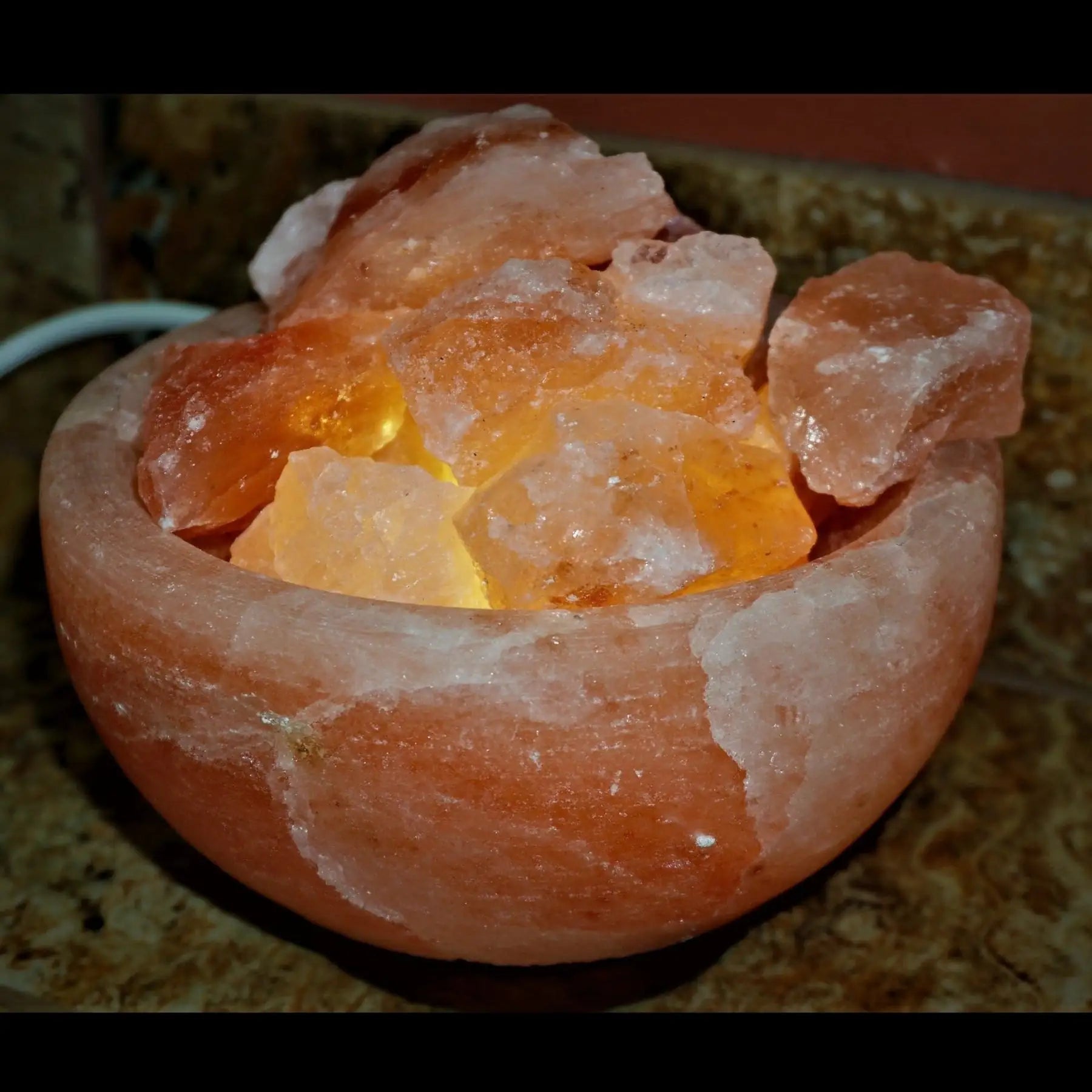 Natural Himalayan Salt Lamp From Nepal Dry Salt Bowl