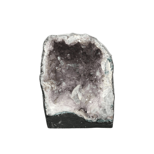 This is the front side of this Amethyst geode cathedral