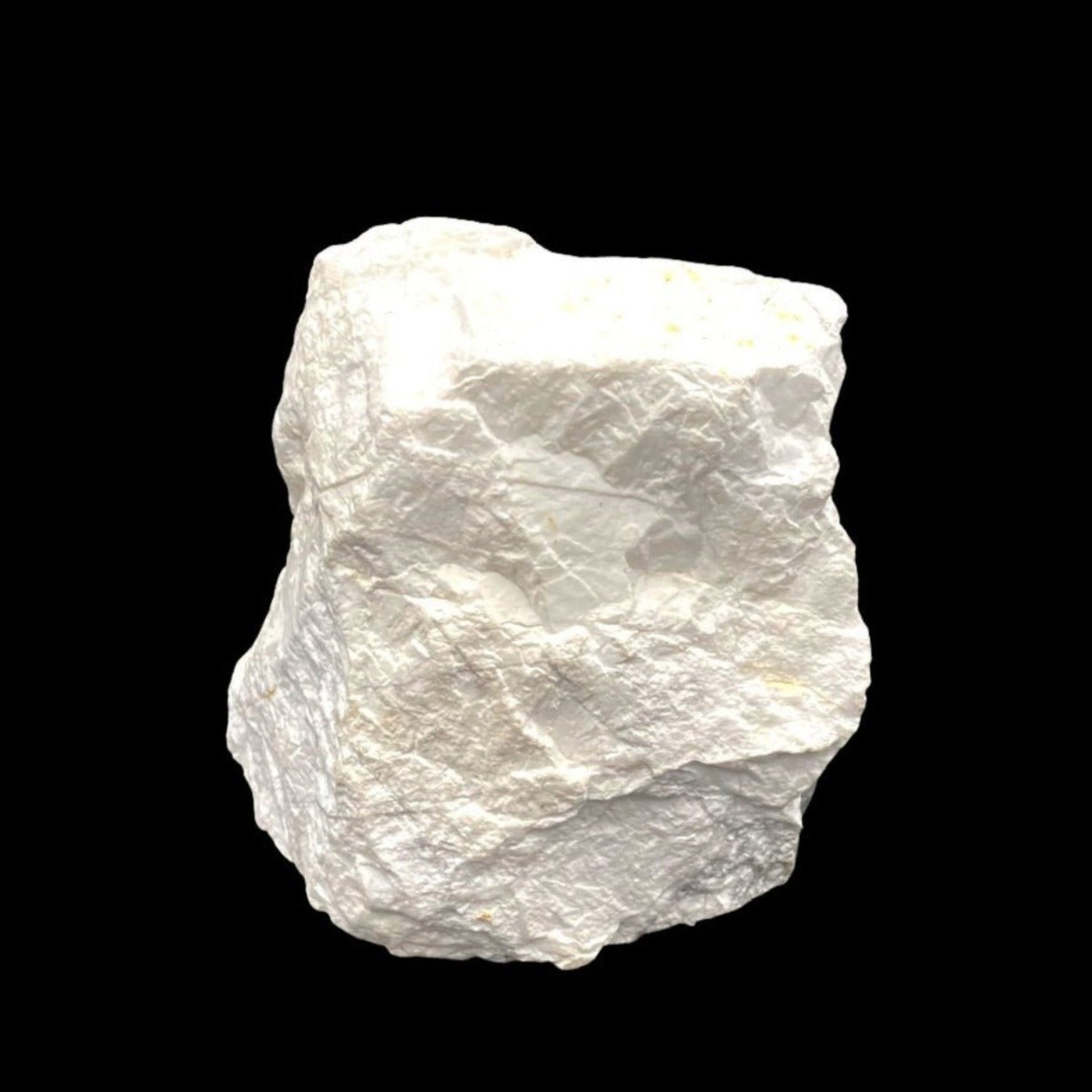 Natural White Howlite Rough And Polished Cut Base