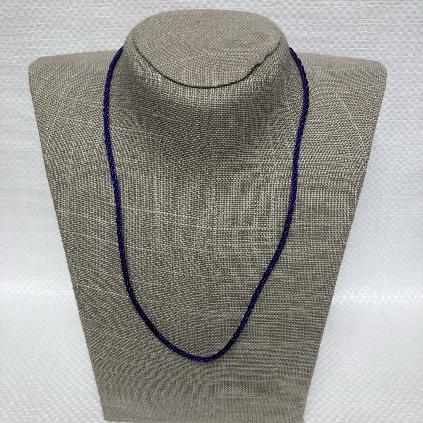 Purple Nylon Cord Necklace