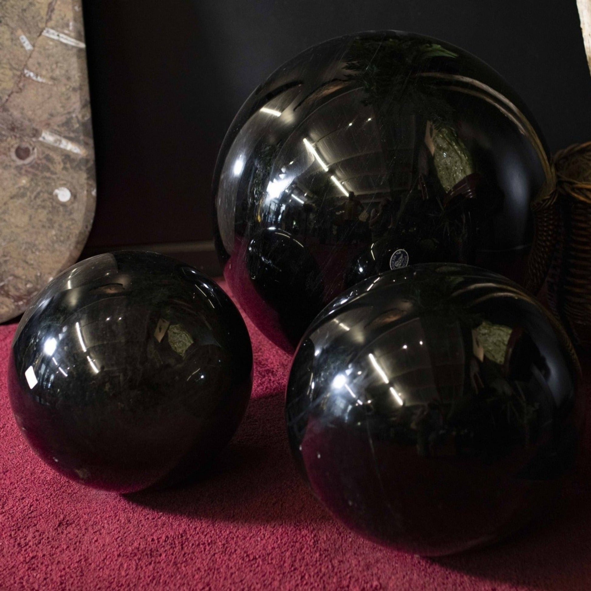 Grouping Of Obsidian Spheres