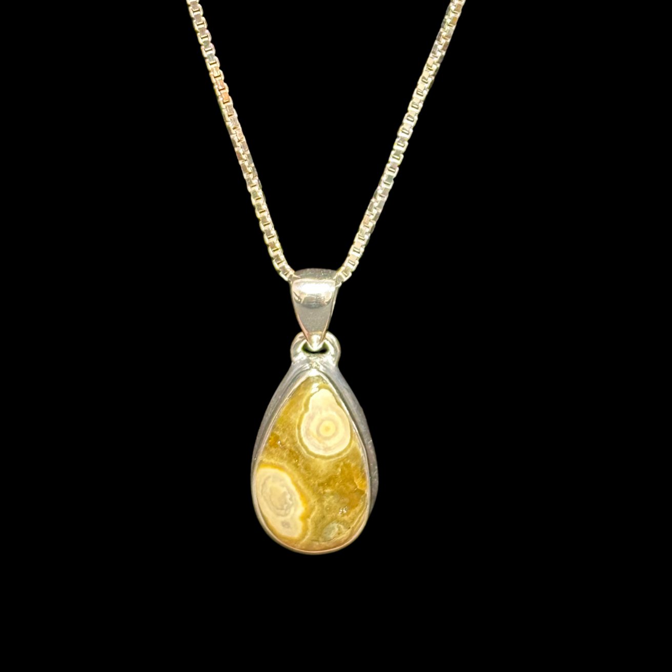 Ocean Jasper Pear Pendant