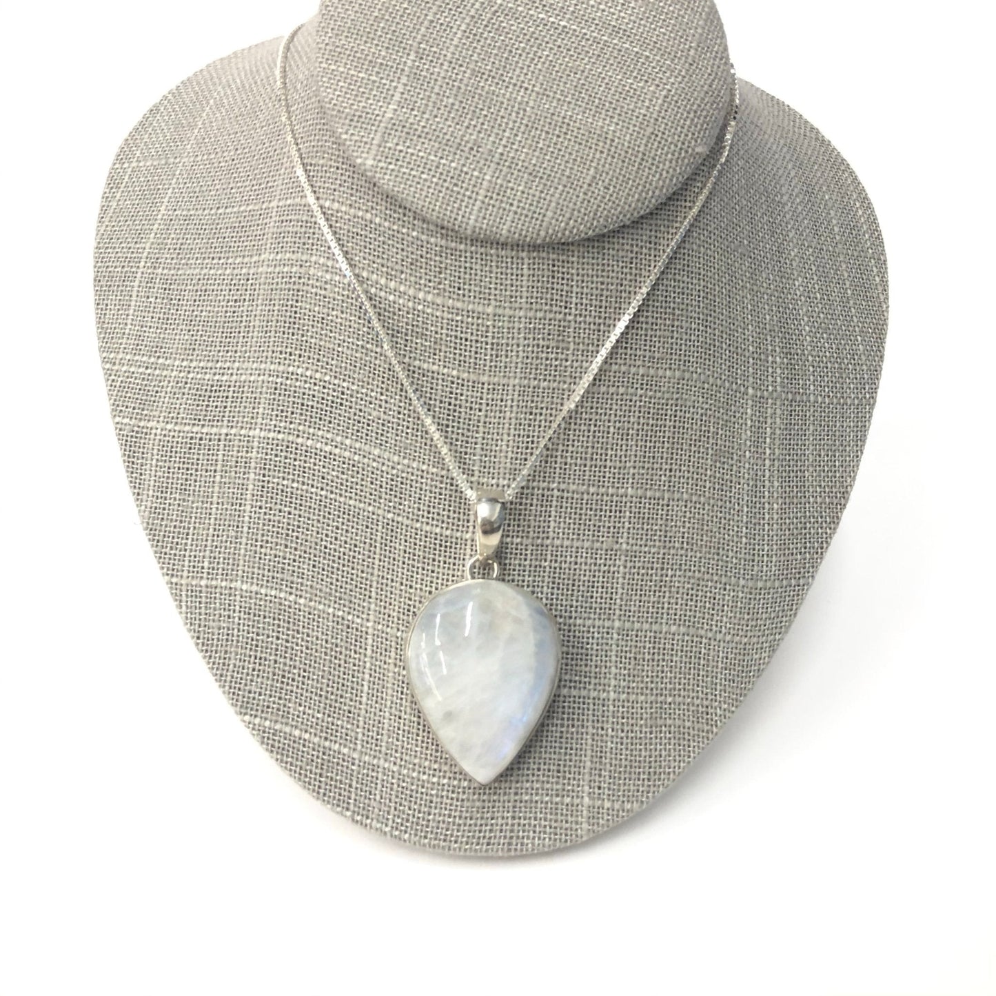 Sterling Silver Opalite Pear Pendant