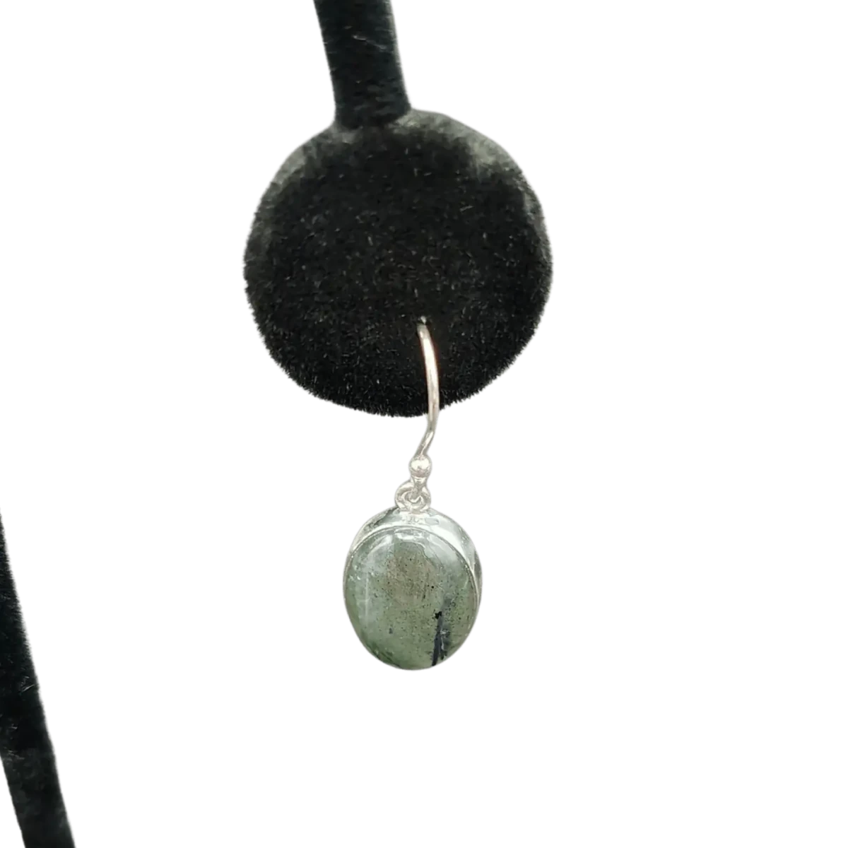 This is a close up of the Labradorite gemstone