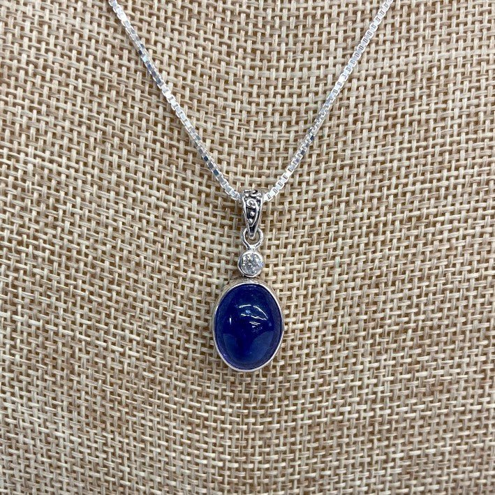 Close Up Of Tanzanite Pendant