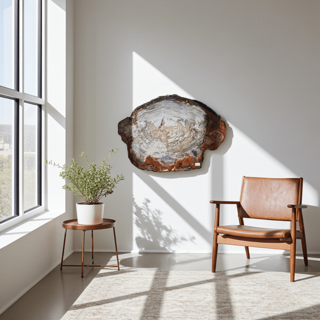 Petrified Wood Red Polished Rustic