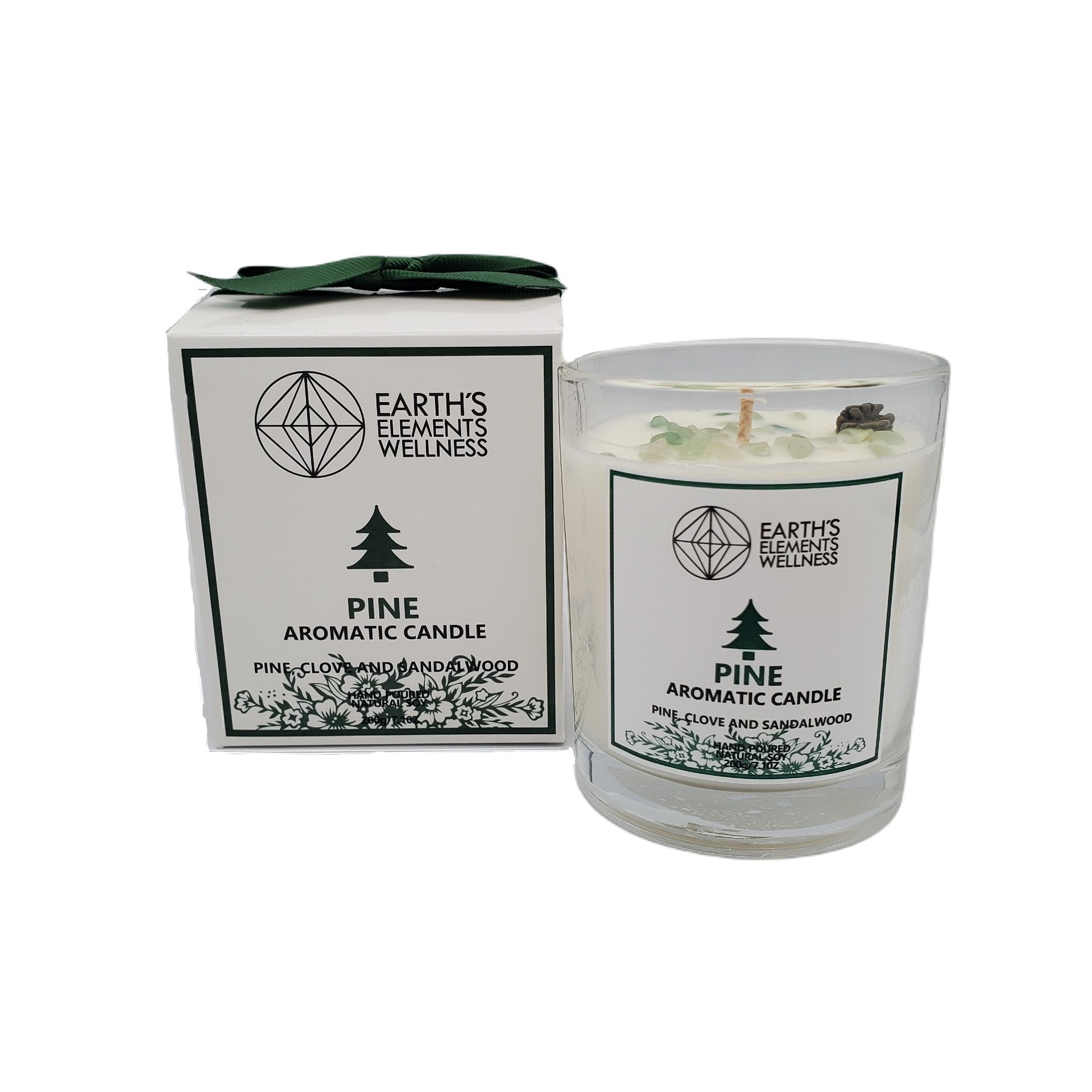 Earth's Elements Wellness Pine Candle