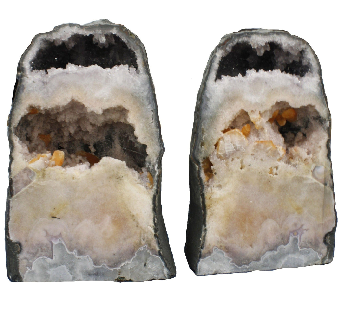 Amethyst Half Geode Image With Cave Of Crystals