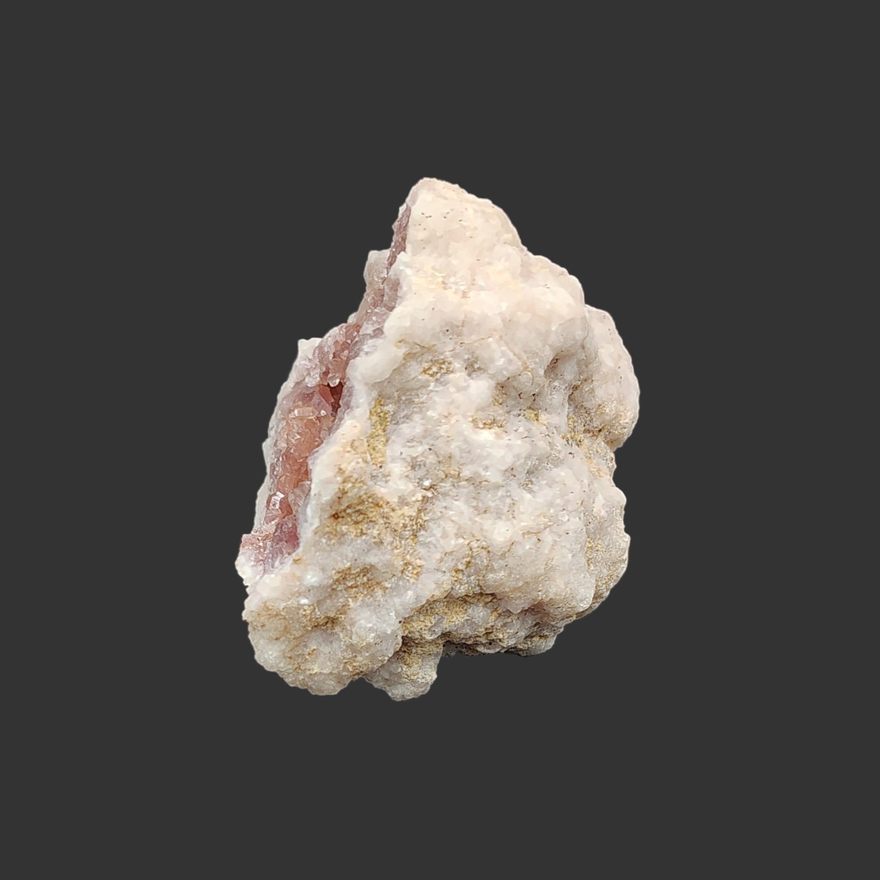 This is the left side of this pink amethyst geode